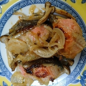 生鮭とマッシュルームの照り焼き Salmon